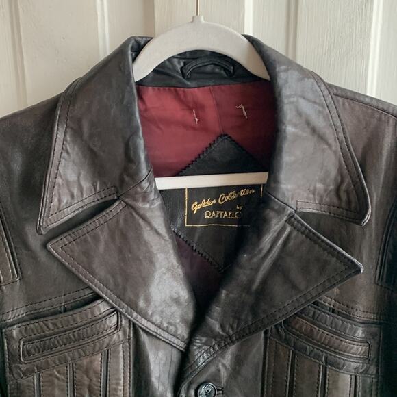 Raffaelo Golden Collection Vintage Leather Jacket - Picture 3 of 10